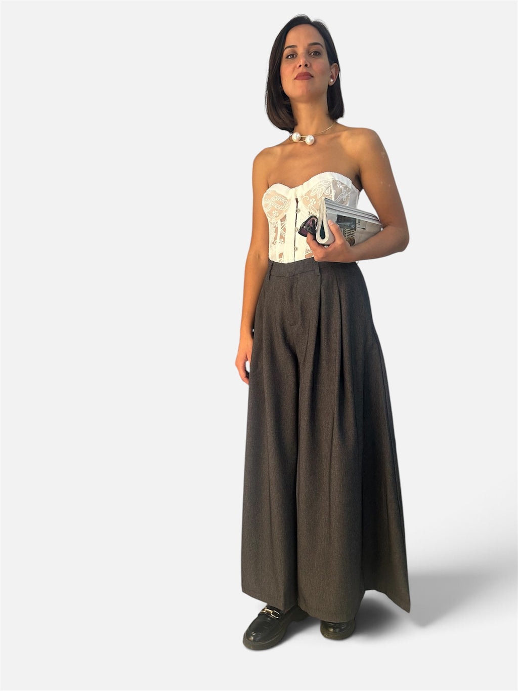 Pantalone Palazzo Grigio Mèlange