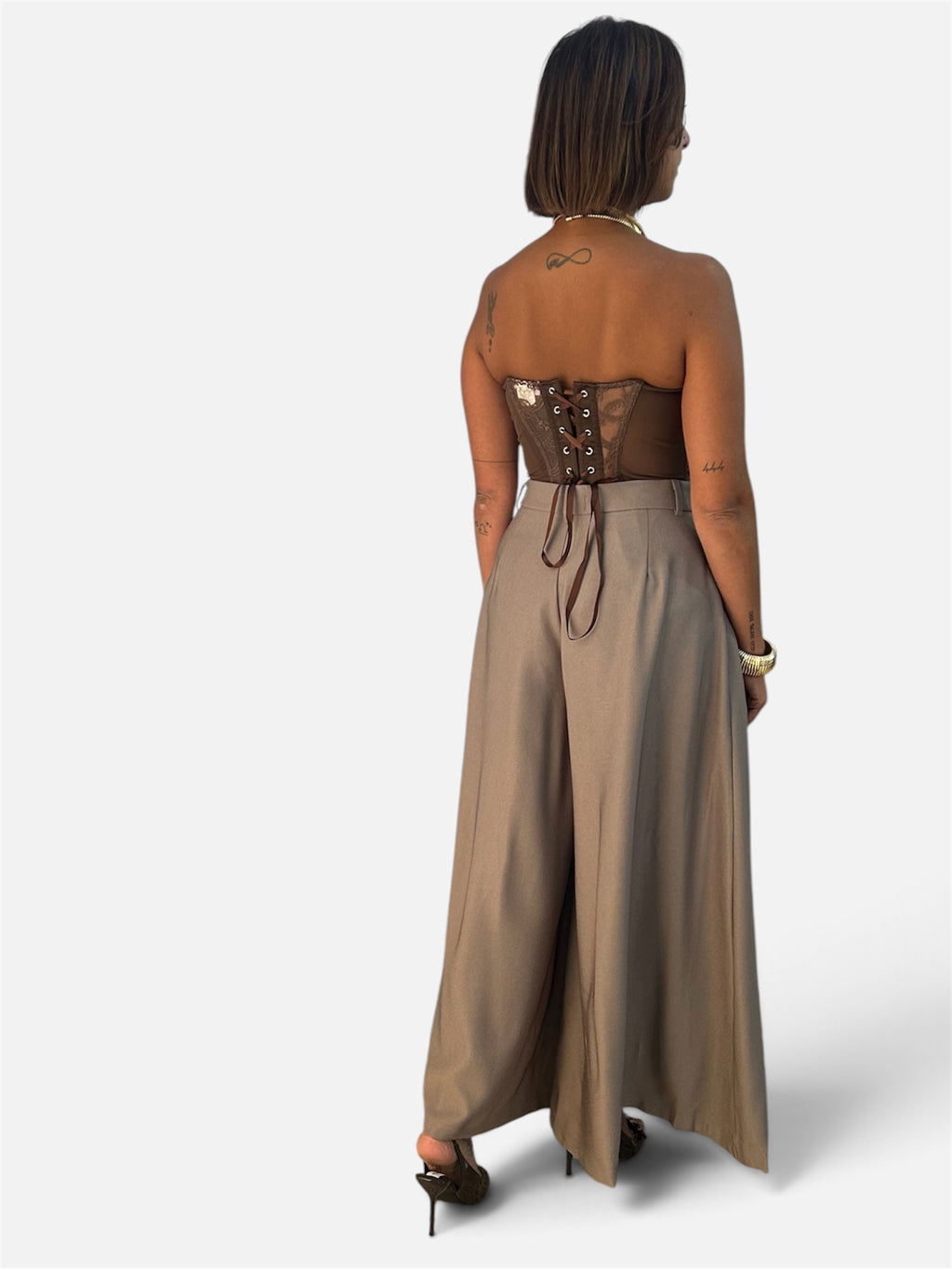 Pantalone Palazzo Beige