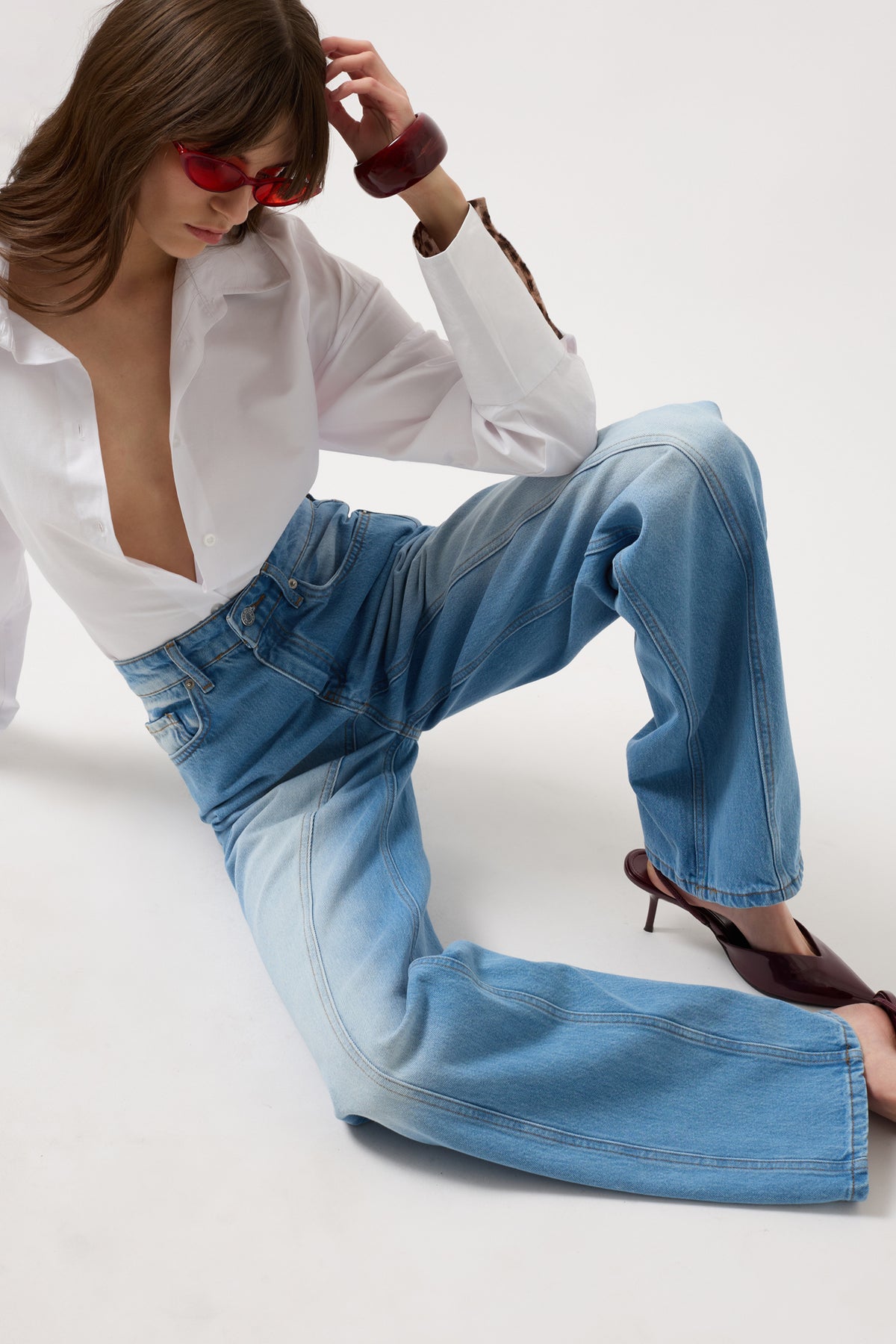 Jeans Mom gamba larga