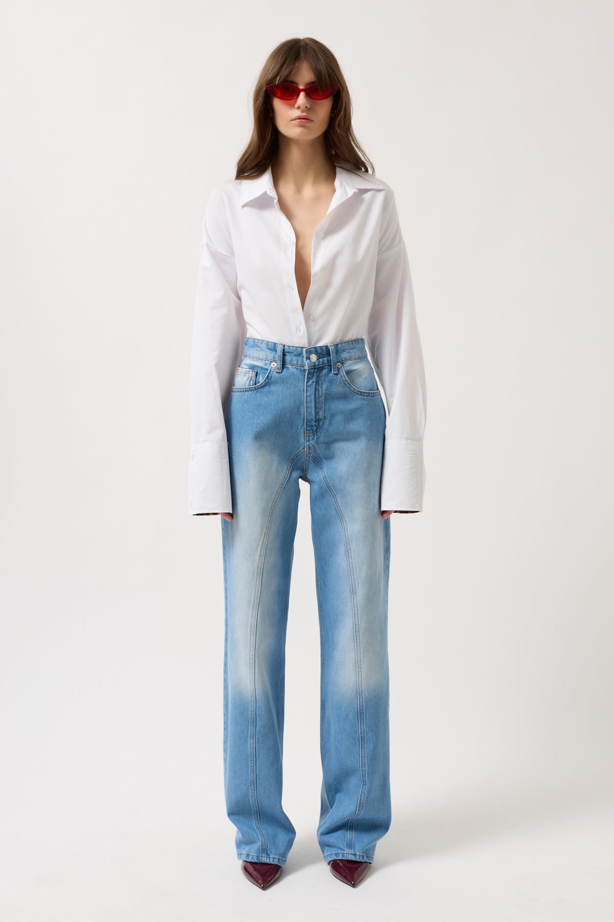 Jeans Mom gamba larga