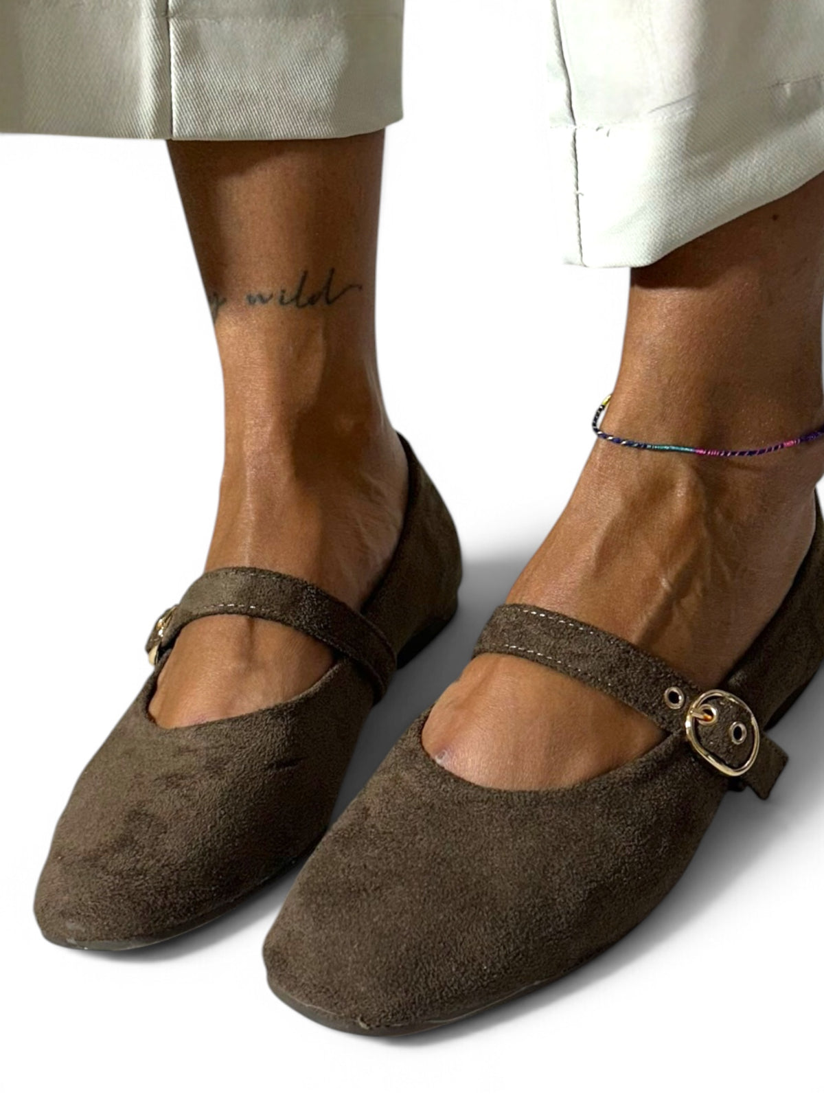 Ballerine wide fit Cioccolato