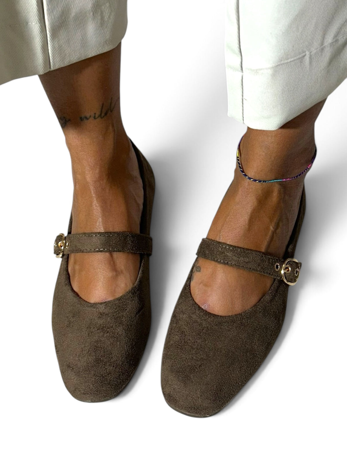 Ballerine wide fit Cioccolato