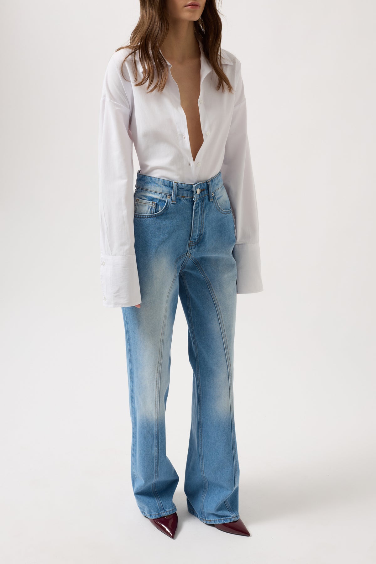 Jeans Mom gamba larga