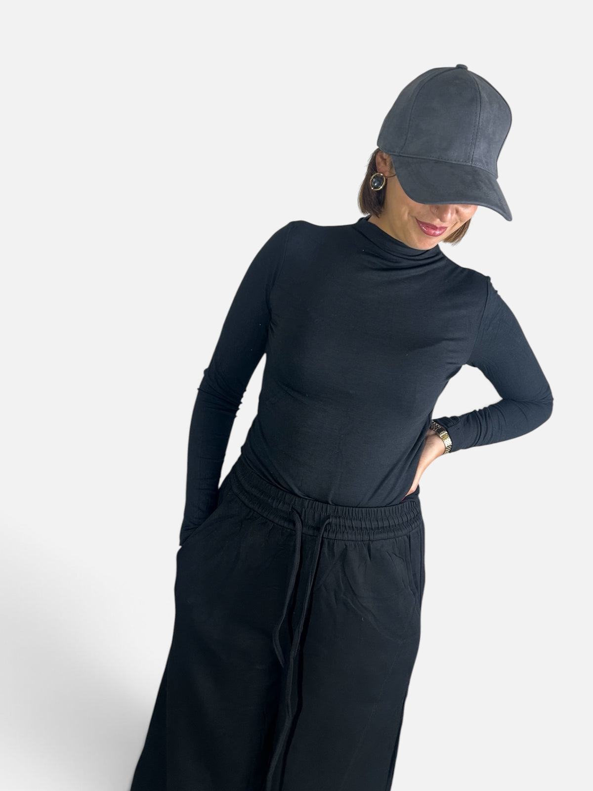 Maglia fit cotone Nera