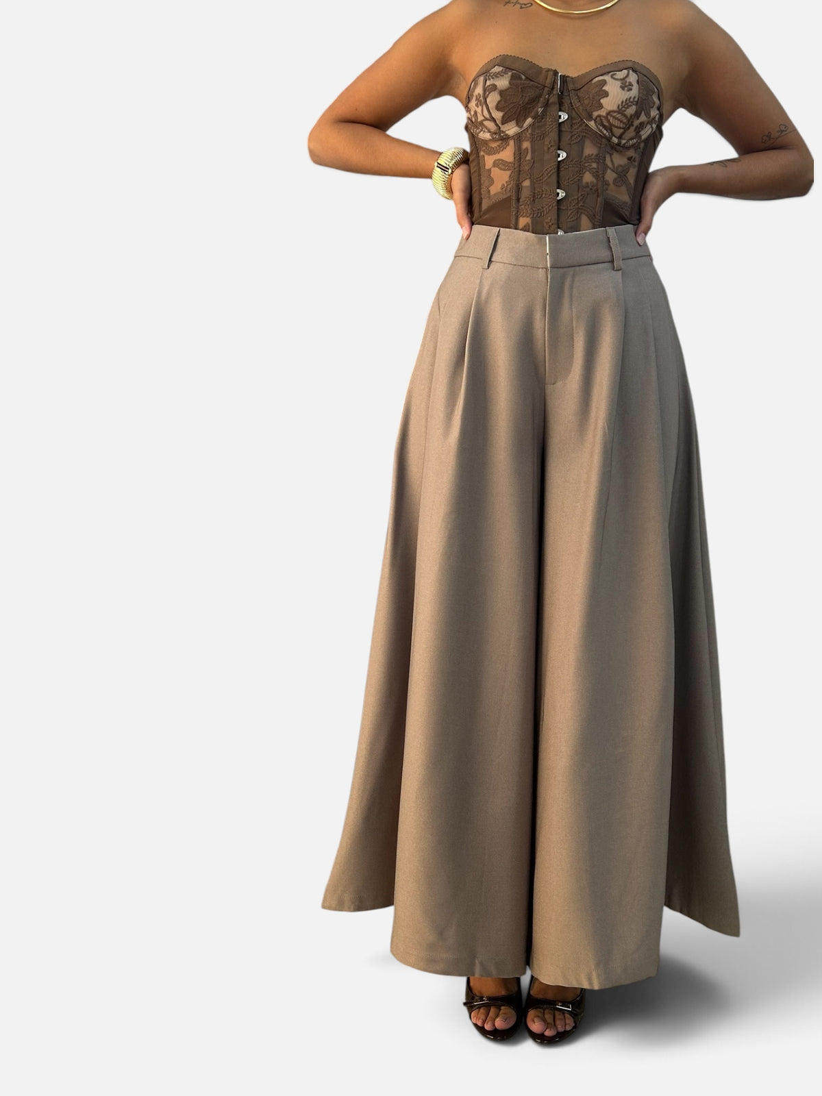 Pantalone Palazzo Beige