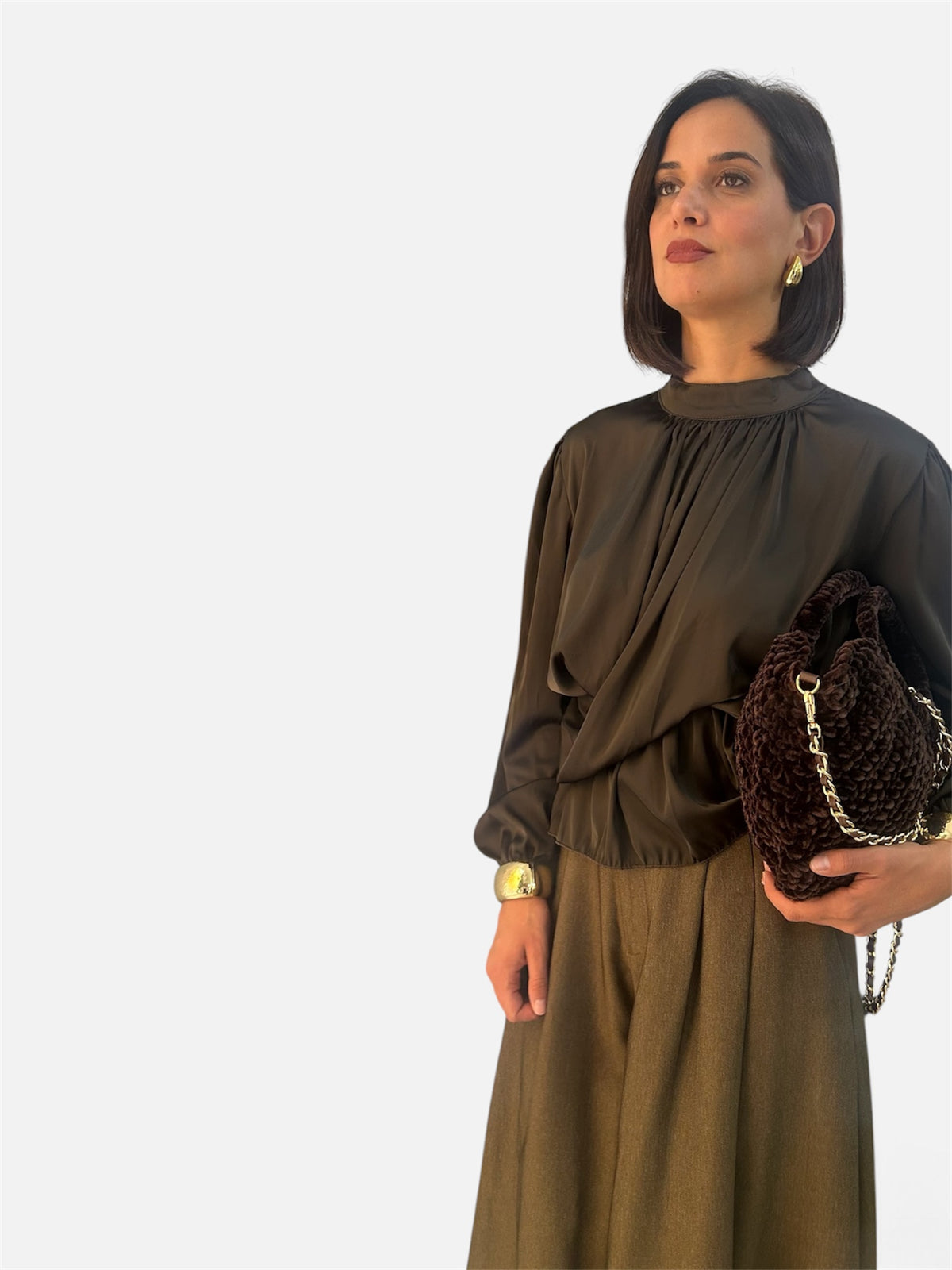 Blusa Marrone bruciato