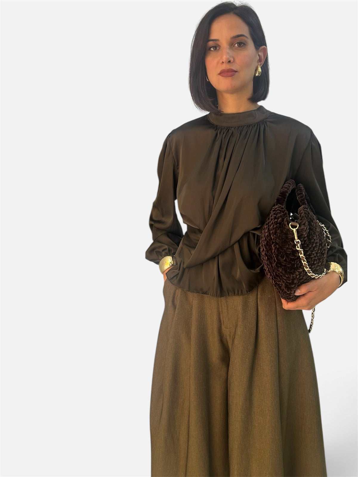 Blusa Marrone bruciato