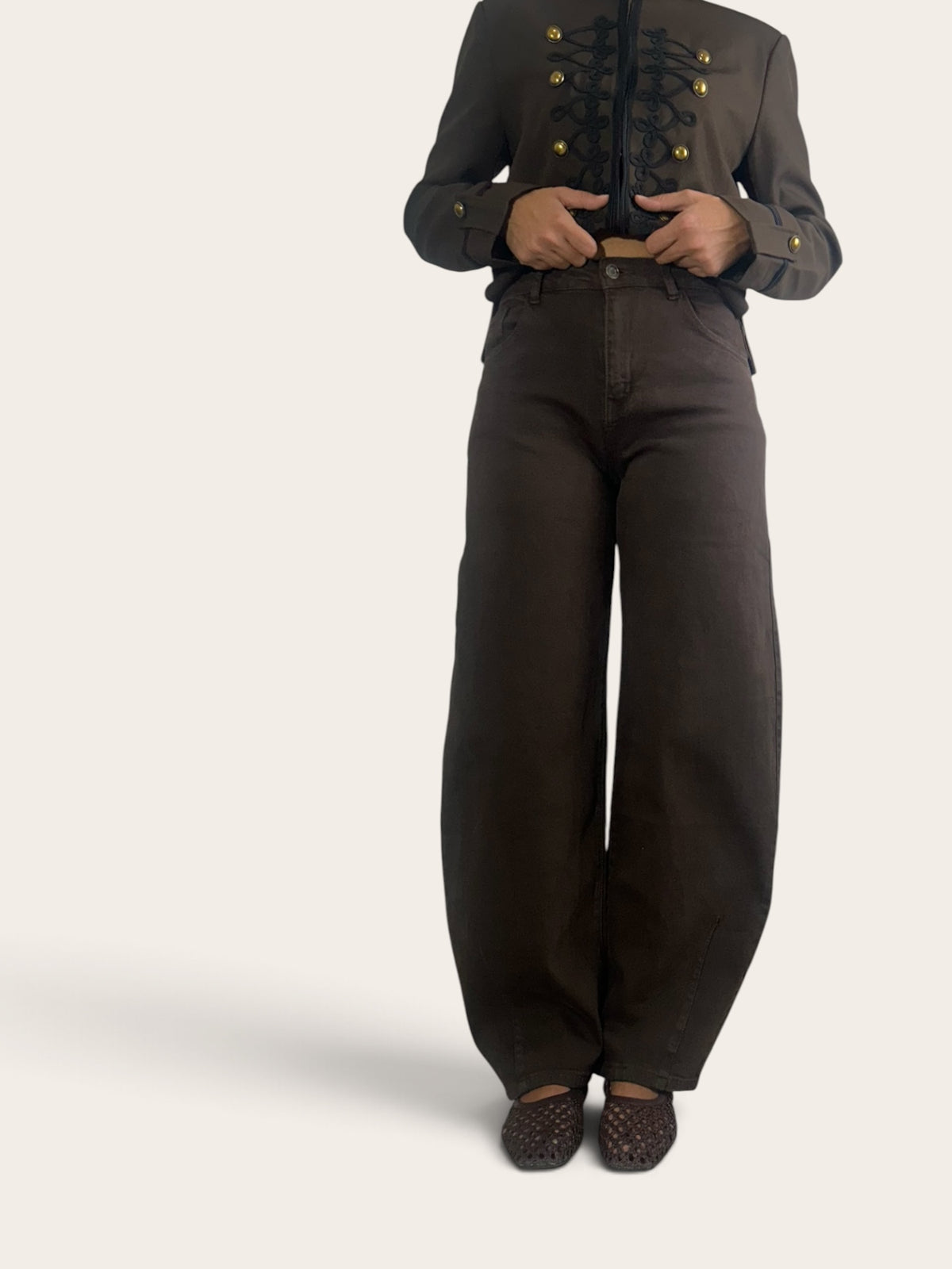 Jeans Balloon Marrone
