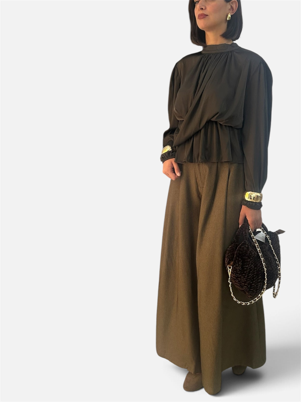 Blusa Marrone bruciato