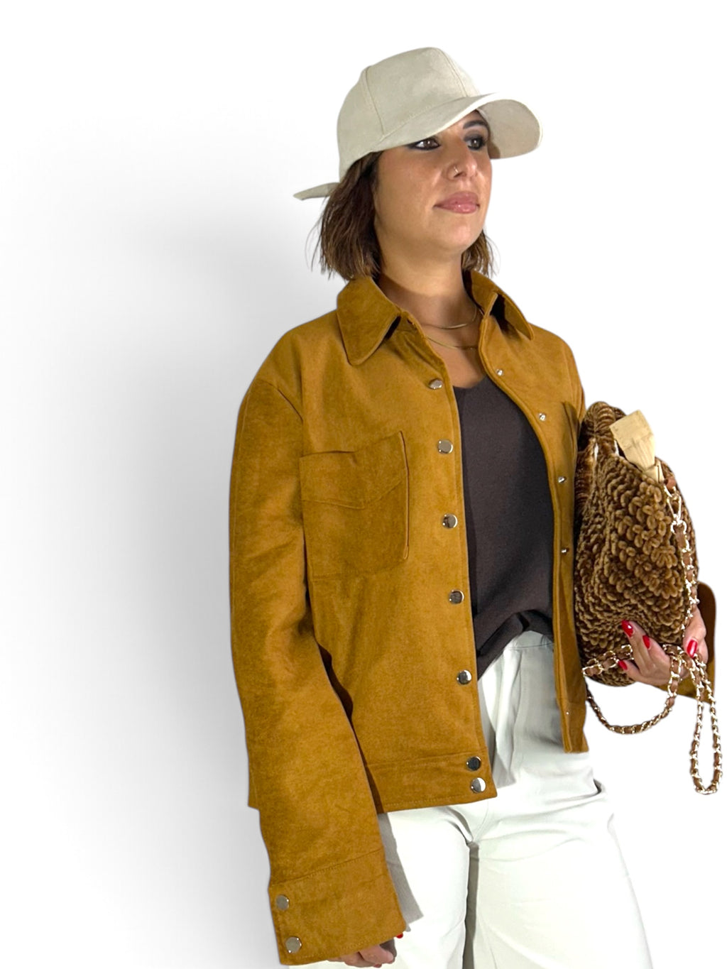 Borsa shell Cammello