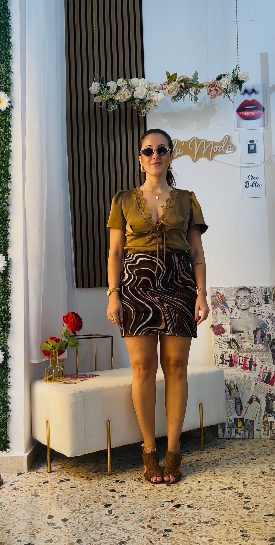 Blusa romantic beige