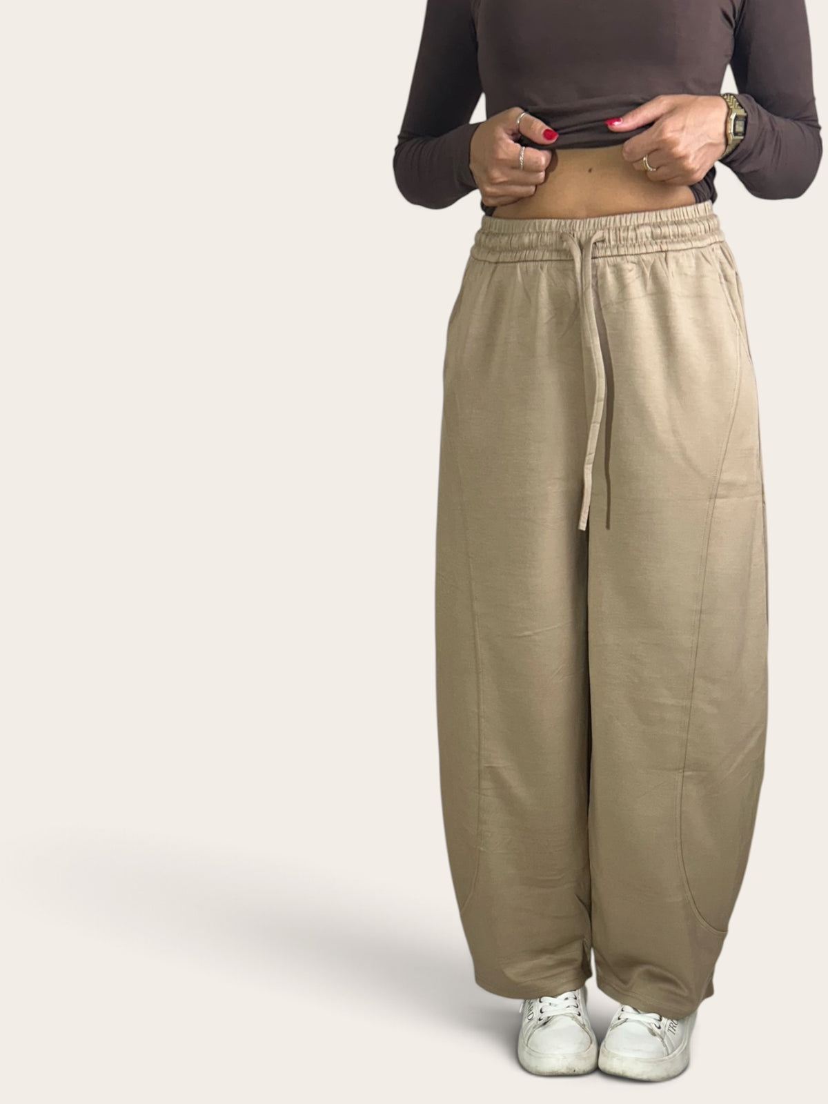 Pantalone da tuta Barrel Cammello