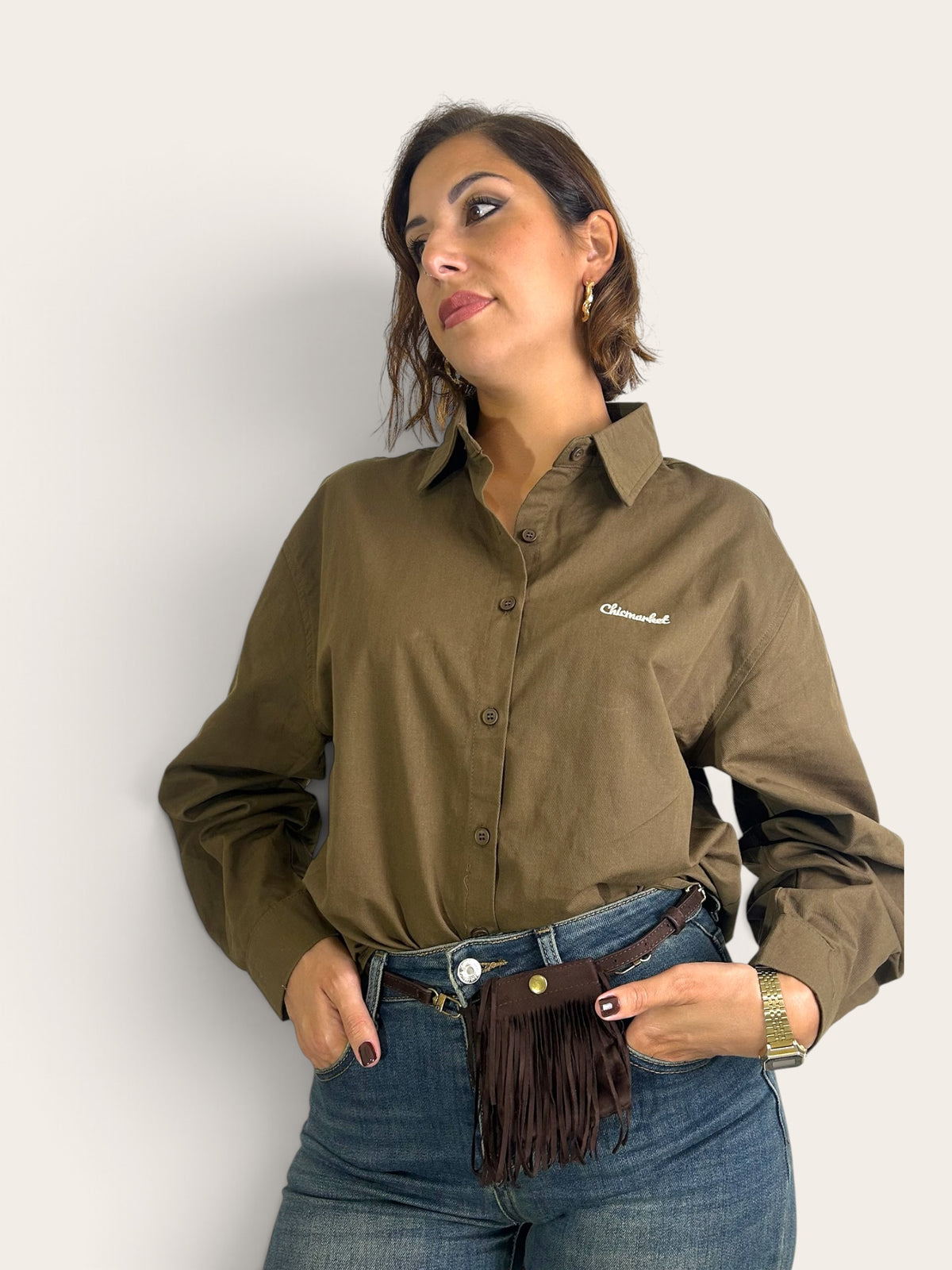 Camicia Chic Kaki