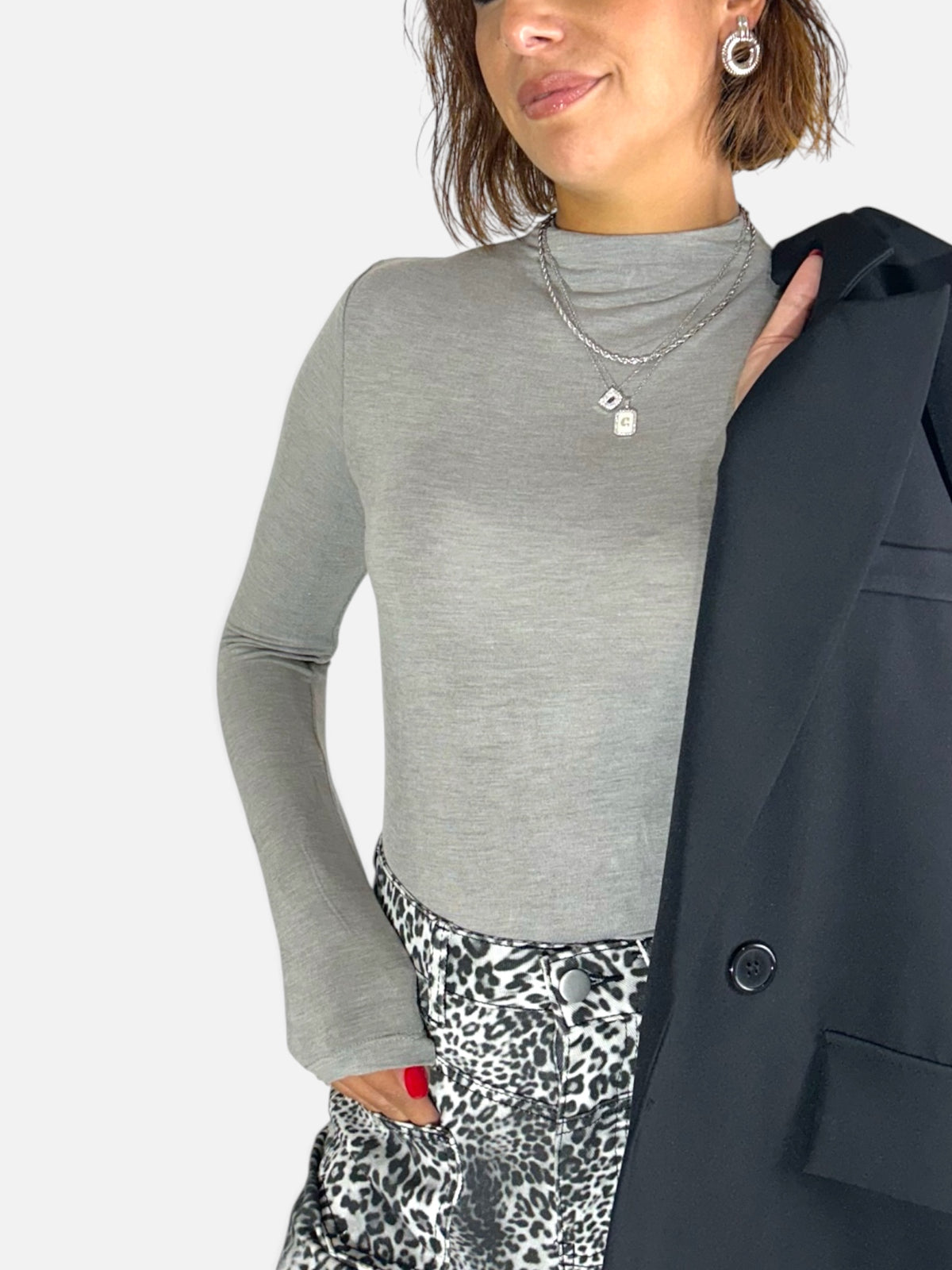 Maglia fit cotone Grigia