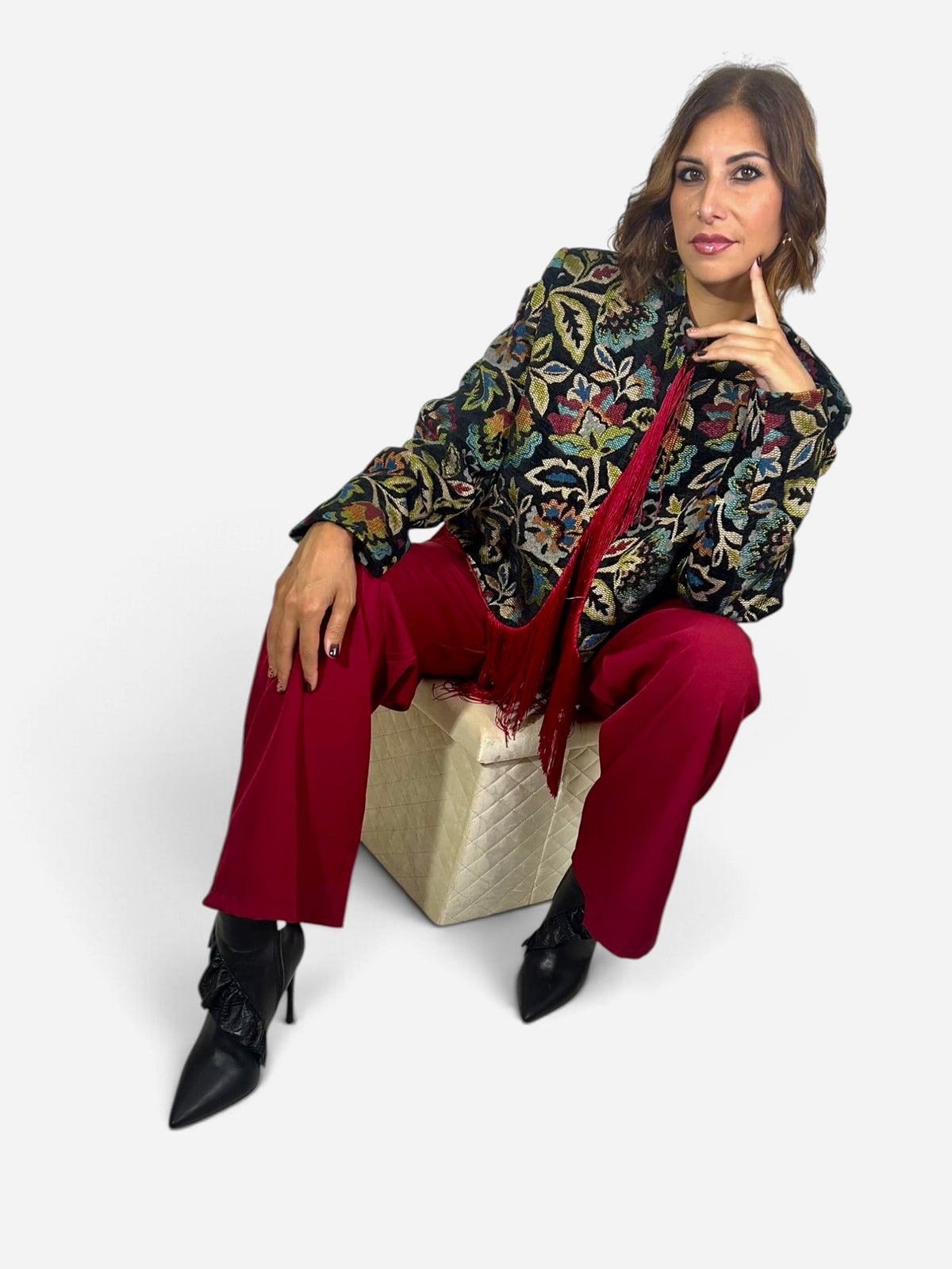 Pantalone bordeaux
