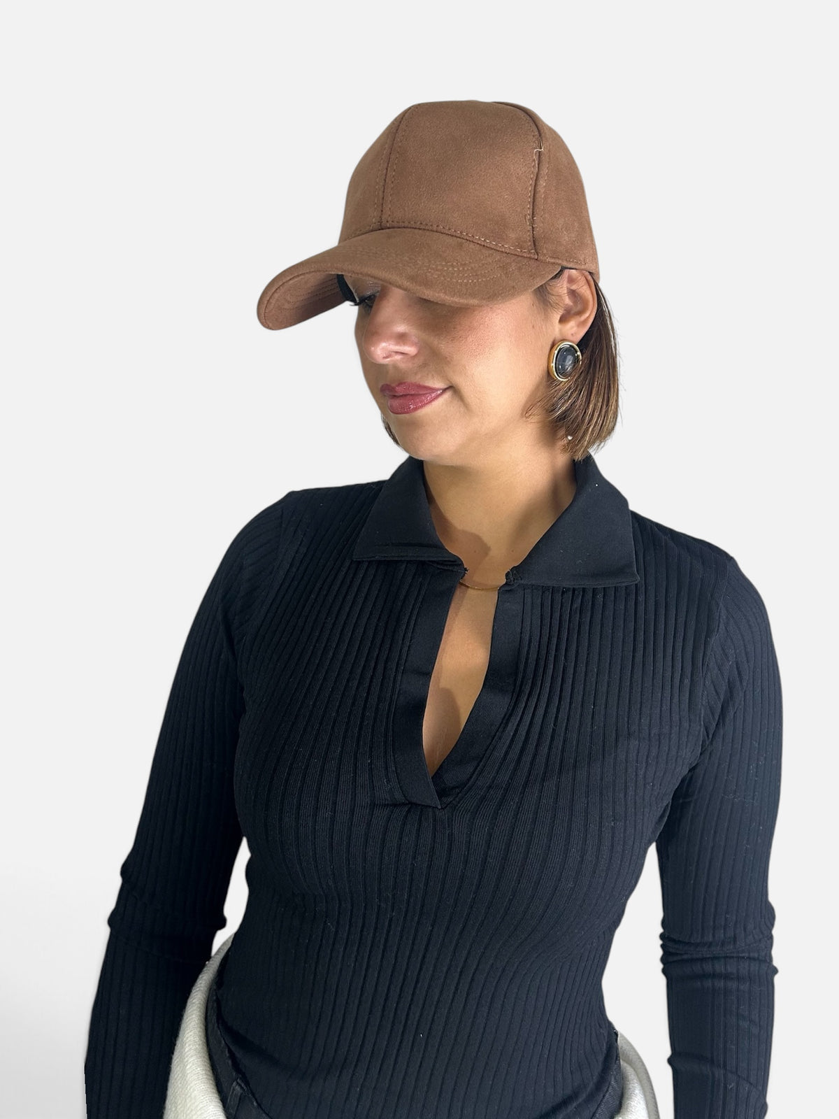 Maglia in costina Nera