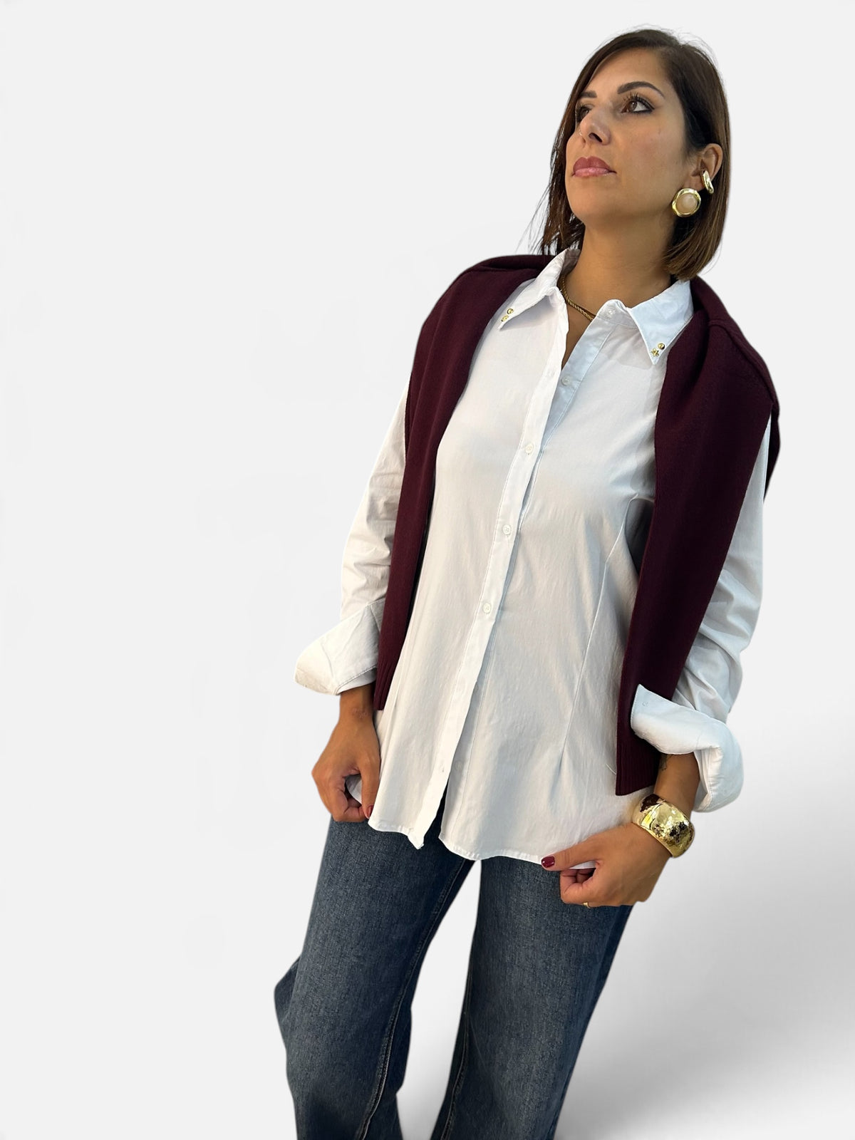 Camicia Elastic Bianca