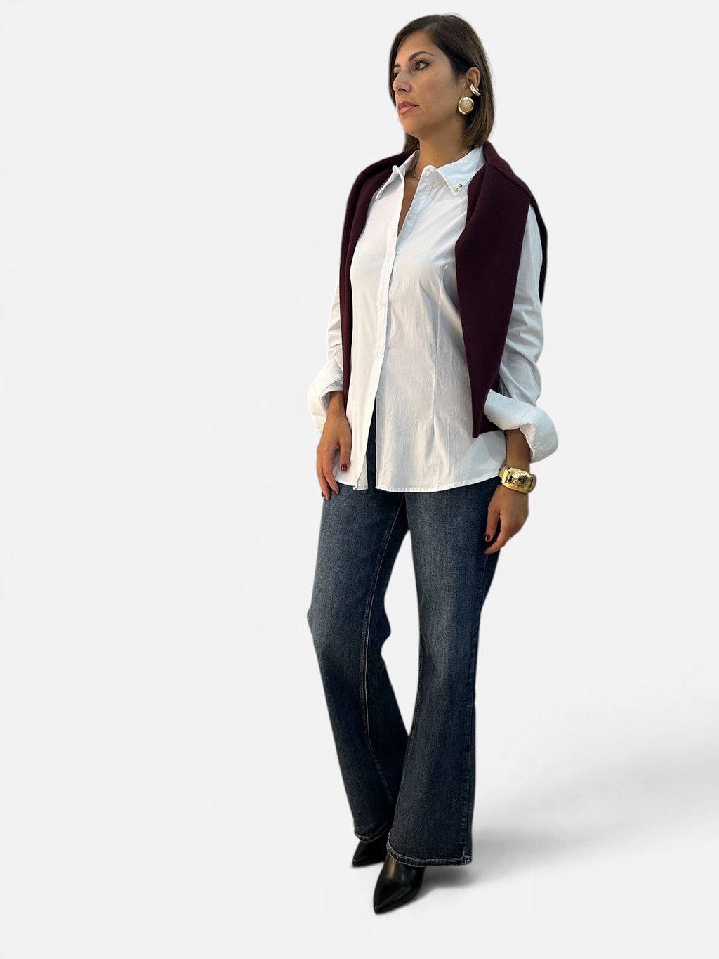 Camicia Elastic Bianca