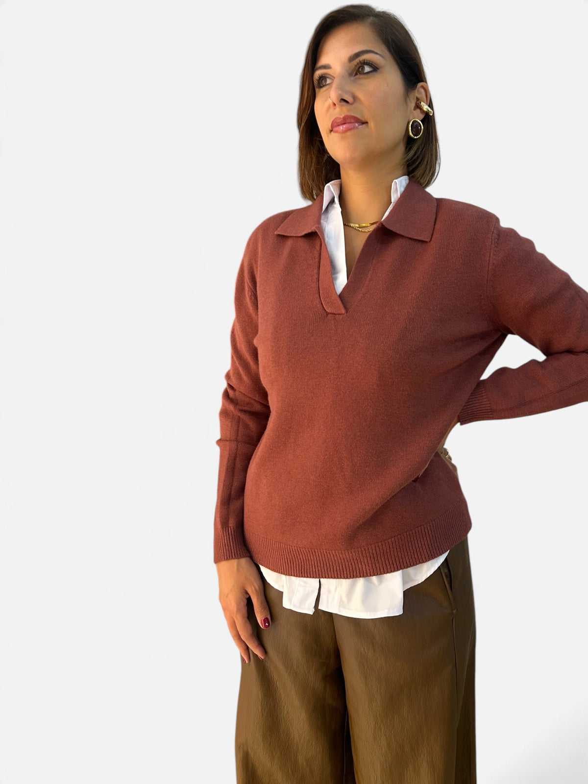 Maglia polo Mattone - TORNANO DISPONIBILI MERCOLEDI 21 OTTOBRE