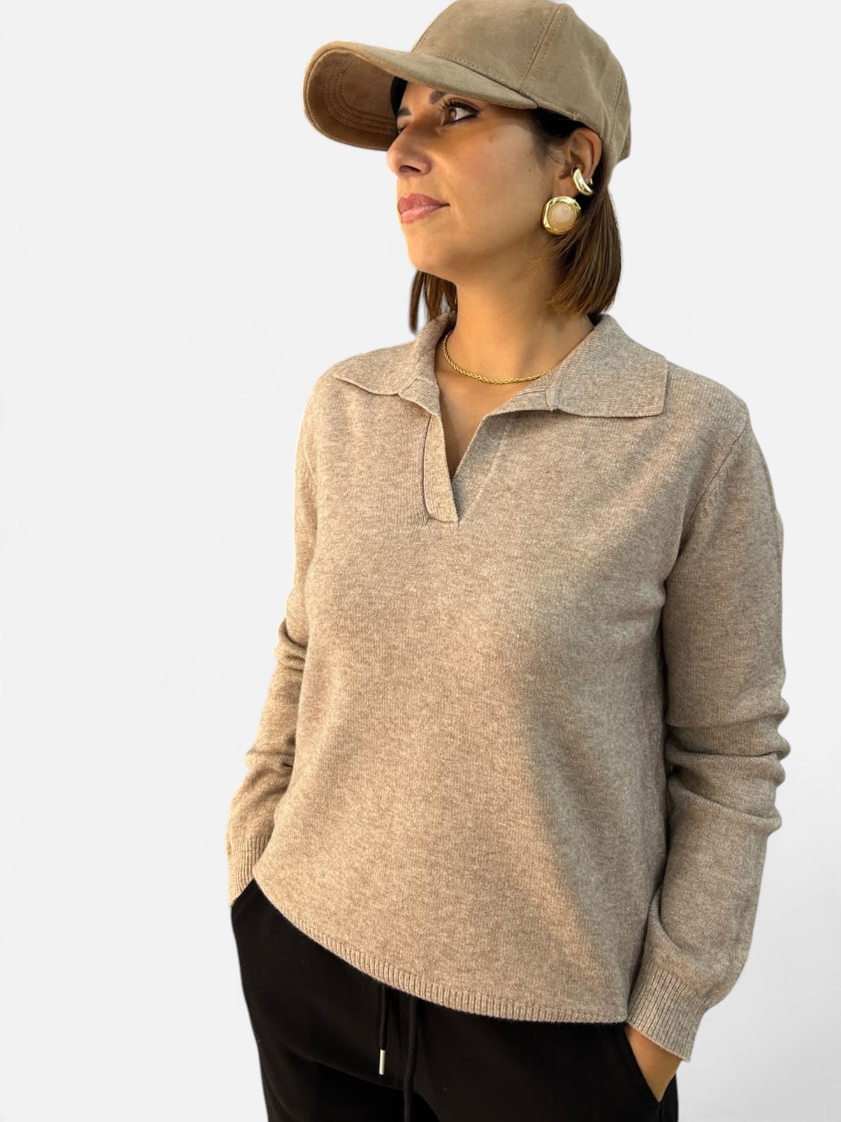 Maglia polo Tortora