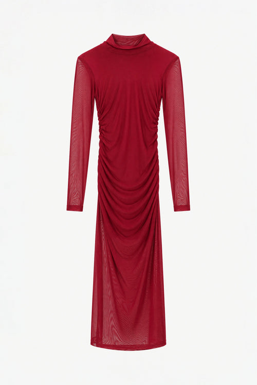 Abito tulle Bordeaux by Lumina